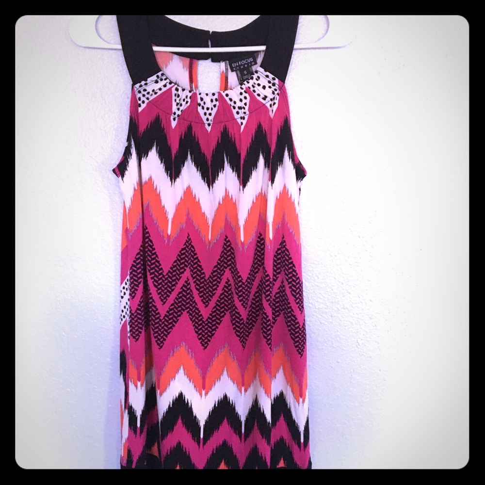 En Focus Studio bright multicolor dress